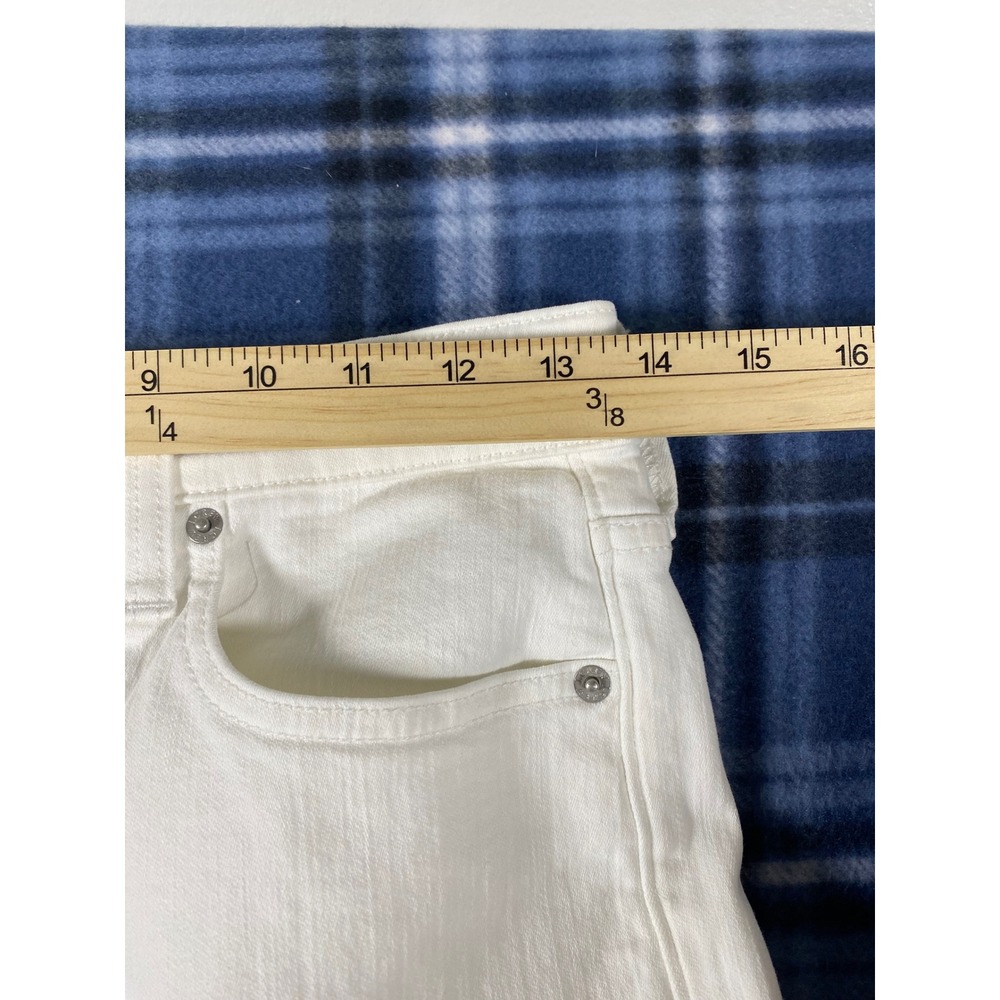 J.Crew High-Rise Flare Crop Jeans White 27T BX544 Tall - Picture 6 of 8